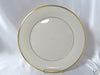 9 Ivory Luncheon Plate with Gold Rim